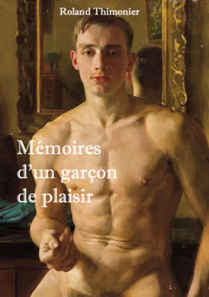 Roland Thimonier auteur, peinture représentant un jeune homme au torse nu